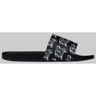  ανδρικό μαύρο logoed white basile slippers moncler