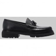  ανδρικό μαύρο black bleecker moccasins salvatore ferragamo