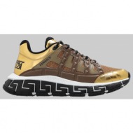  ανδρικό χρυσό gold trigreca sneakers versace