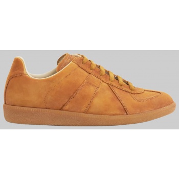 ανδρικό καφέ replica leather sneakers σε προσφορά