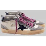  ανδρικό μπεζ mid star sneaker nappa trims wave golden goose