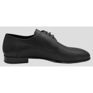  ανδρικό μαύρο lace up leather shoes in black philippe lang