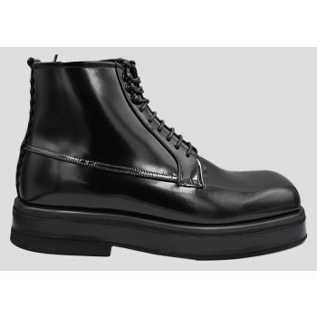 ανδρικό μαύρο richard 296 leather boots σε προσφορά