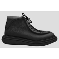  ανδρικό μαύρο leather paraboots in black antipode