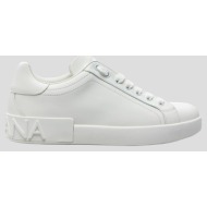  ανδρικό λευκό portofino sneakers in white dolce&gabbana