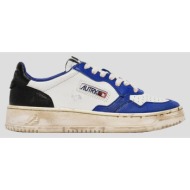  ανδρικό super vintage low sneaker in white & blue autry