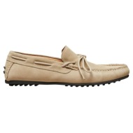  ανδρικό μπεζ sand suede loafers selected homme