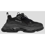  ανδρικό triple s clear sole sneaker in black balenciaga