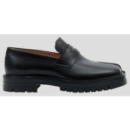  ανδρικό tabi loafers in black maison margiela