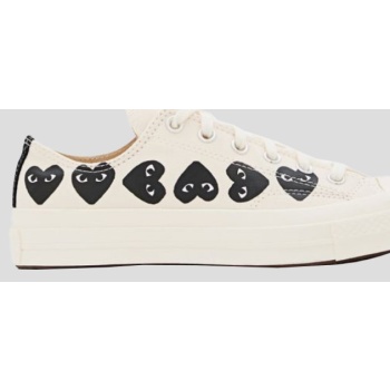 ανδρικό λευκο multi hearts low top all