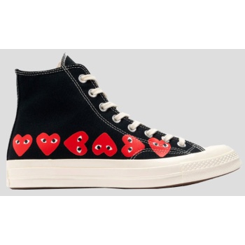 ανδρικό μαυρο multi hearts hi top all