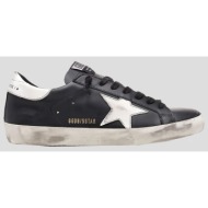  ανδρικό μαύρο deluxe brand super-star low-top sneakers golden goose