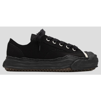 ανδρικό μαύρο hank canvas low sneakers