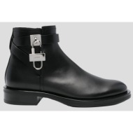  ανδρικό μαύρο lock leather ankle boots givenchy