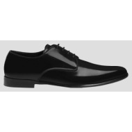  ανδρικό μαύρο brushed calfskin derby shoes dolce&gabbana