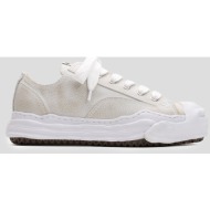  ανδρικό λευκό hank og sole brushed shrink leather low maison mihara yasuhiro