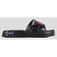  ανδρικό μαύρο rubber pool slides in black kenzo