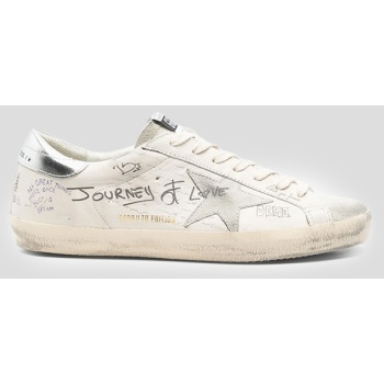 ανδρικό λευκό superstar sneakers golden