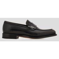  ανδρικό μαύρο penny loafer with gancini ornament salvatore ferragamo