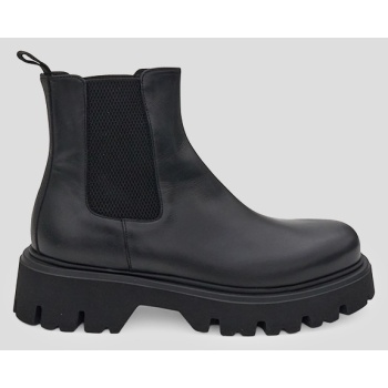 ανδρικό μαύρο leather black chelsea σε προσφορά
