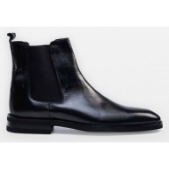  ανδρικό μαύρο leather chelsea boots philippe lang