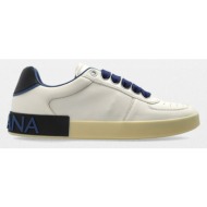  dolce&gabbana ανδρικό λευκό portofino sneakers