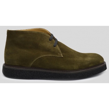 ανδρικό πράσινο suede ankle green boots σε προσφορά