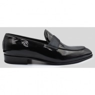  ανδρικό μαύρο black classic slip-on loafers philippe lang