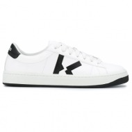 ανδρικό λευκό kourt k logo low-top sneakers kenzo