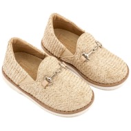  babywalker βαπτιστικά loafers exc5311 μπεζ