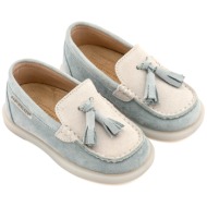  babywalker βαπτιστικά loafers με φουντάκια exc5317 μίνεραλ